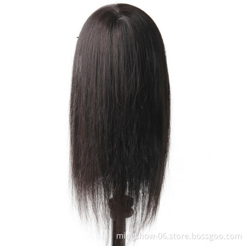Hairdressing Mannequin Head 100% Human Hair For Hairstyles Hairdressers Curling Practice Training Head